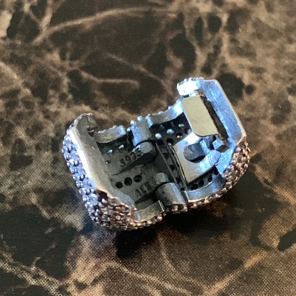 COPY - Authentic Pandora Pave Barrel Clip Charm S925 ALE Cubic Zirconia Sterlin… - Picture 6 of 6
